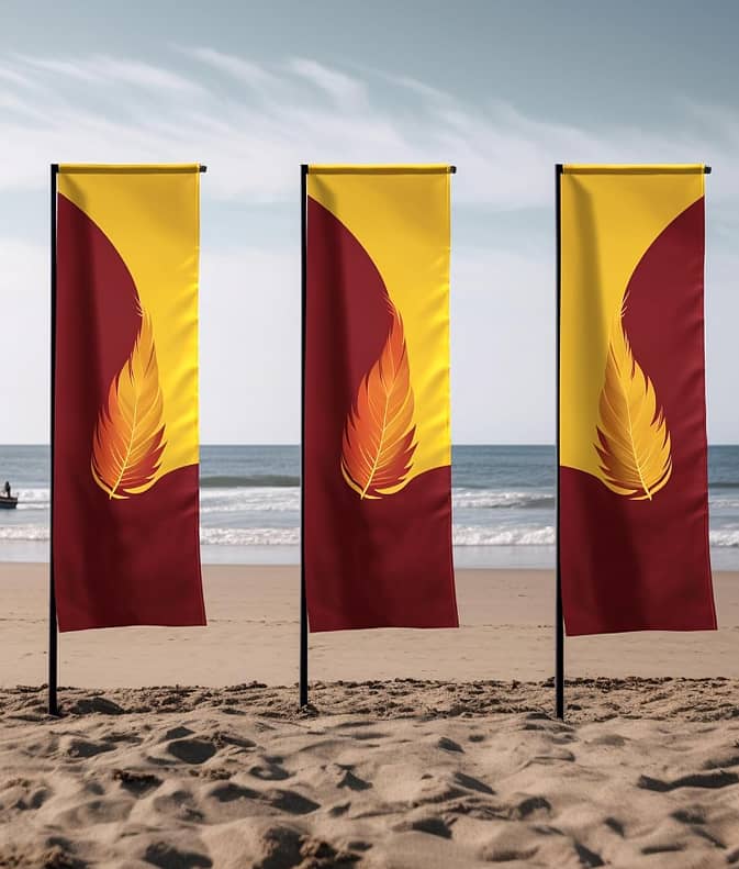 Custom Double-Sided Feather Flags for Business with Logo, 50×200cm 9