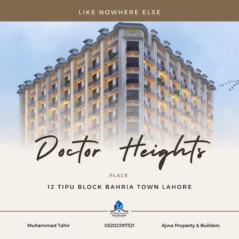 500 Sq,Ft Apartment in Relaxable Payment Plan Doctor Heights Bahria 1