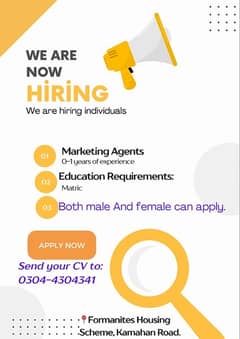 Online Marketing job for female and male