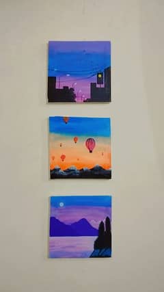 3pairs Of canvas painting 0