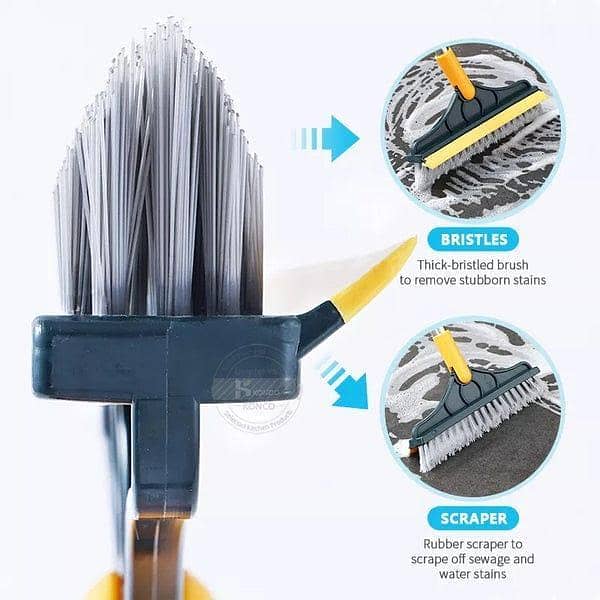 2 in 1 cleaning scrubber and wiper brush 1