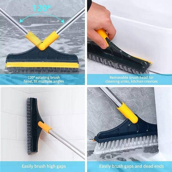 2 in 1 cleaning scrubber and wiper brush 5