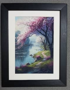 beautiful framed paintings (9 x 11 inches)