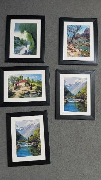 beautiful framed paintings (9 x 11 inches) 3