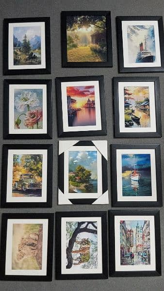 beautiful framed paintings (9 x 11 inches) 4