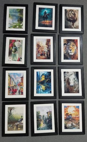 beautiful framed paintings (9 x 11 inches) 5