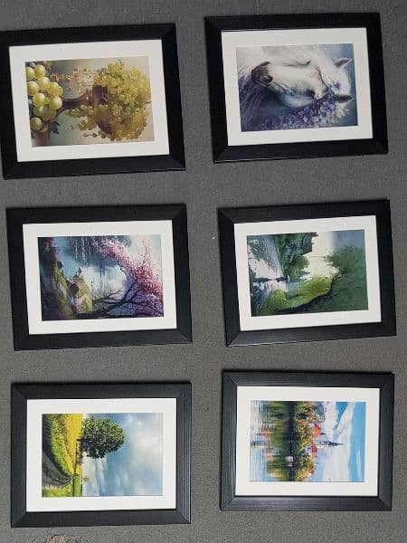 beautiful framed paintings (9 x 11 inches) 7