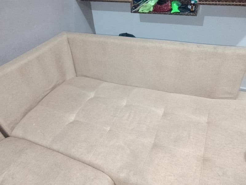 L Shaped sofa with center table 6