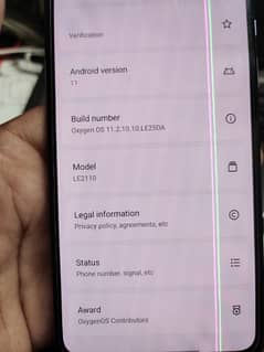 OnePlus 9 5g 12/256 little lines on display 0