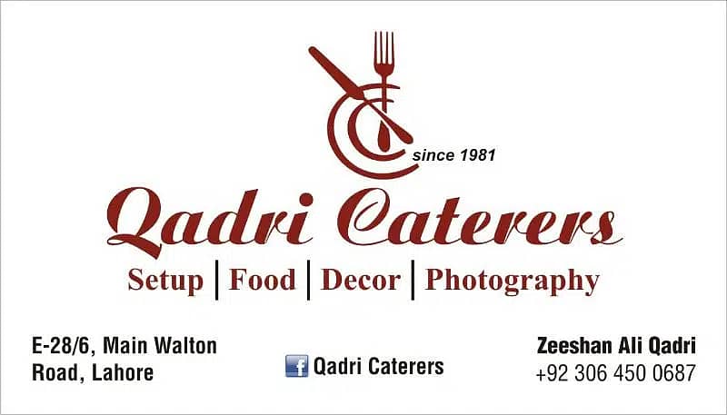 Qadri Cateres / Tent service / buffet available 3