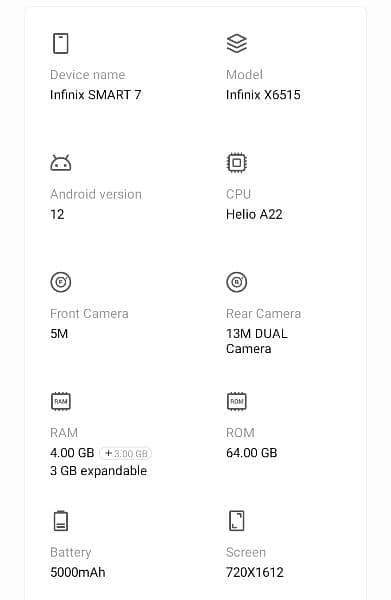 Infinix smart 7 4/64 1