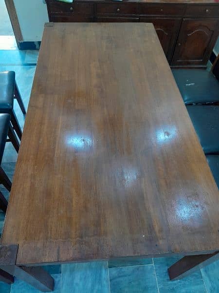 MALAYSIAN IMPORTED DINING TABLE WITH 6 CHAIRS 4