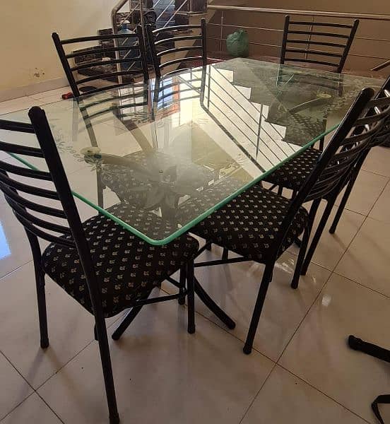 dining table with 6 chairs (prices are negotiable) 0