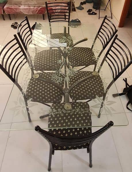 dining table with 6 chairs (prices are negotiable) 1