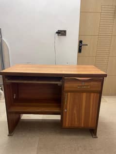 Computer Table with Drawer and Cabinet