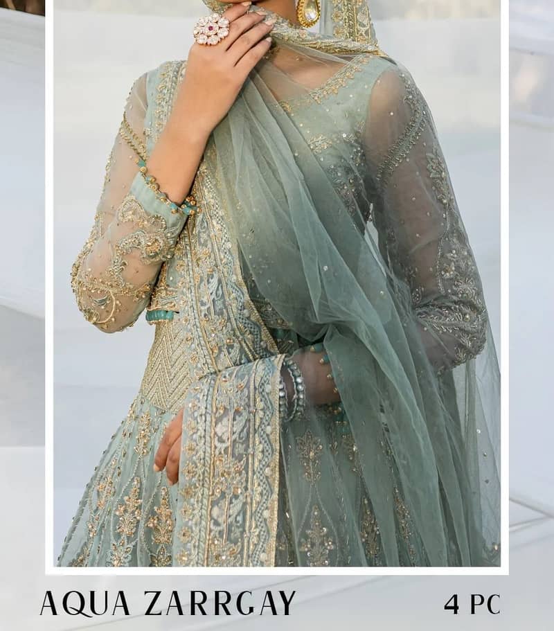 Aqua zarrgay - Brand New Walima Dress from Batik Studio Brand 3