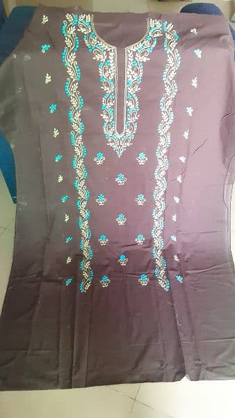 ETHNIC MULTANI EMBROIDERY 100% HANDMADE FULLSIZE LADIES SHIRTS 4