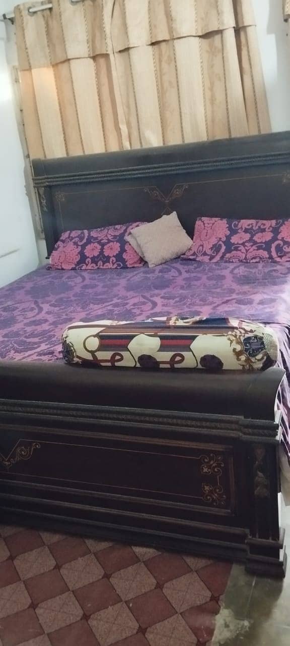 Bed and mattress and dressing table for sell 1