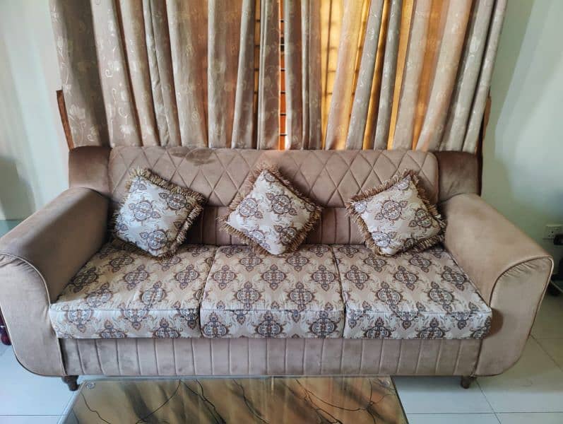 7 Seater Sofa Set Just as New Condition 2