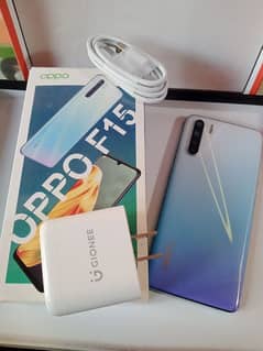 oppo F15 (8Gb/256Gb) ram with box and charger condition 10/10