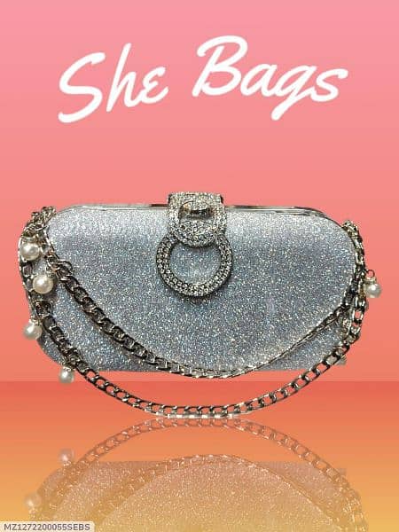 Women's Handbag | Silver Metal 1