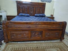 Pure Sheesham Wood King Sized Double Bed