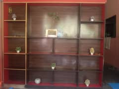 wooden sheove 2 in 1 shelves front side tv shelve n back side cabinet 0