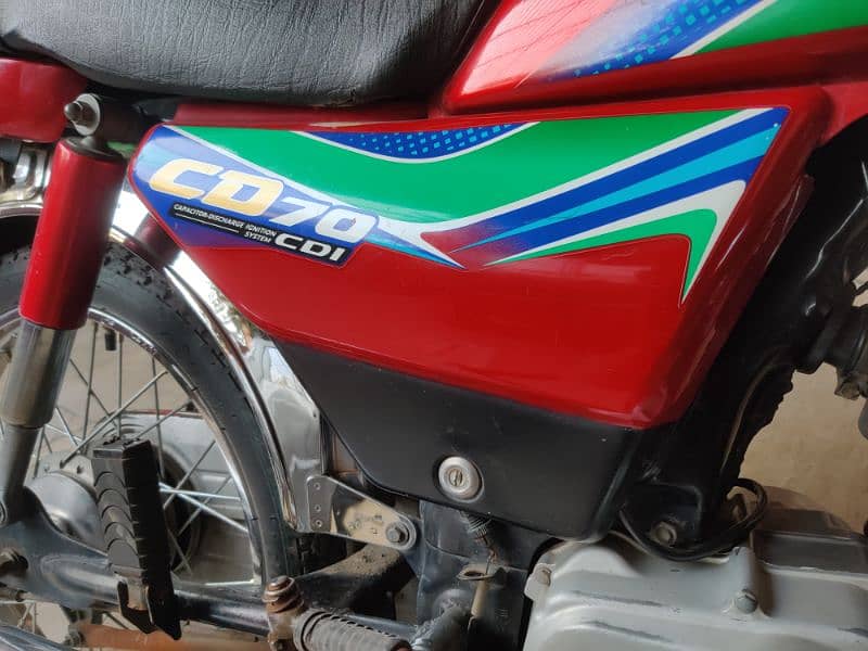 Honda CD 70 bike red for sale 12