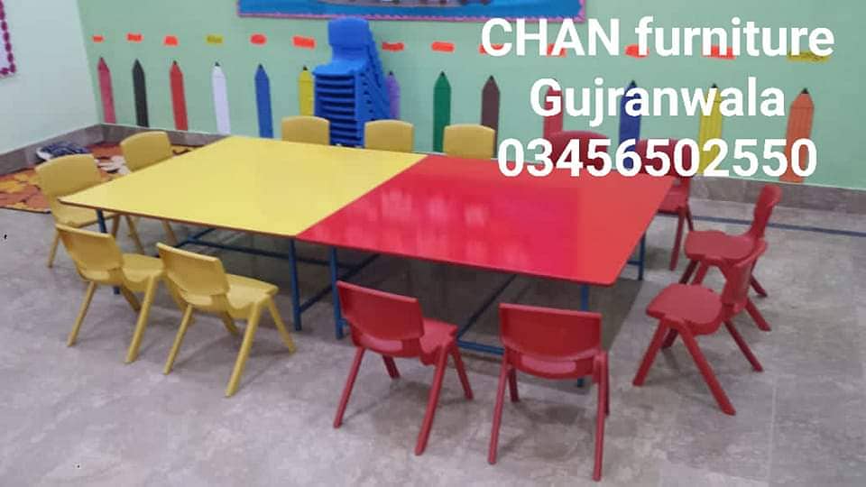 round table / School table / School chair/Desk/Studen chair/D table 4