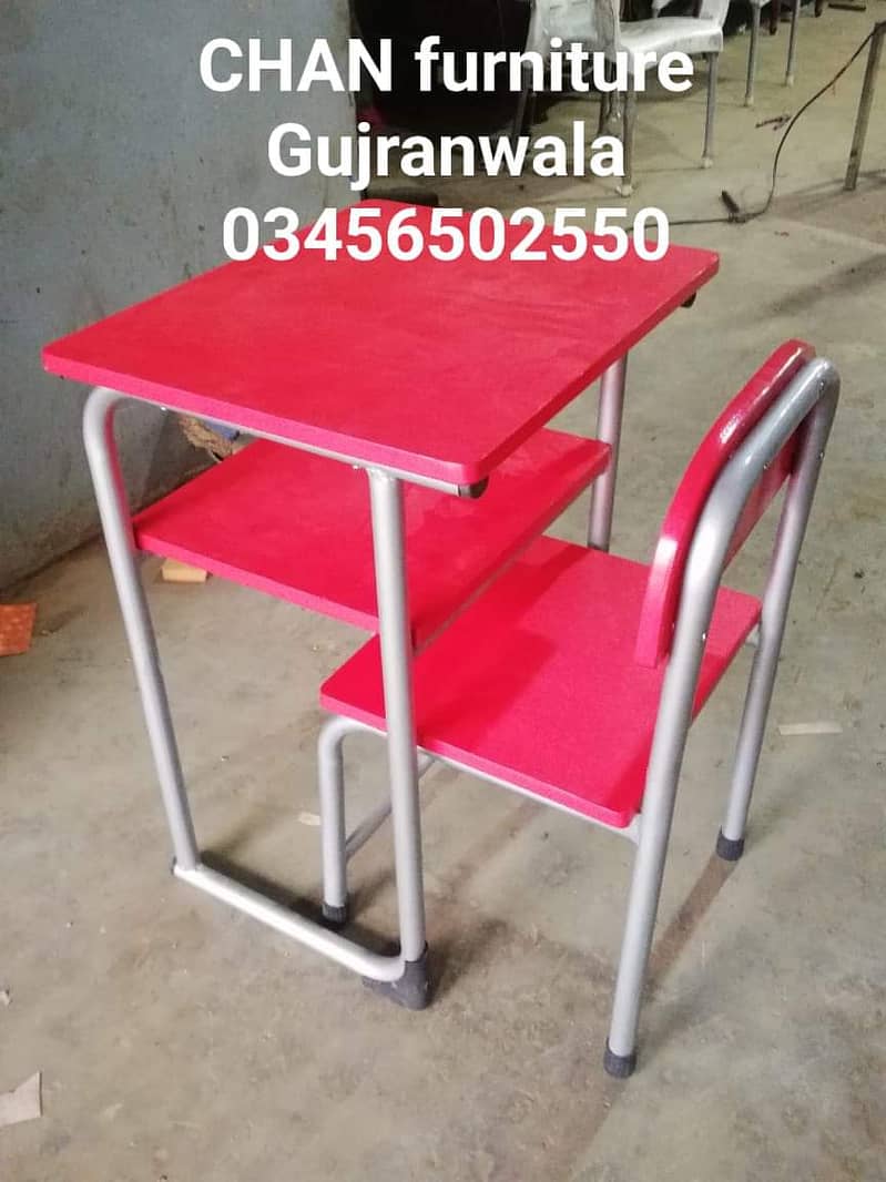 School furniture/ Chair &Table / Plastic chair/Exam chair/Study table 3