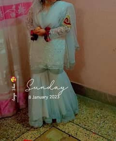 nikah dress in white color