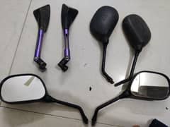 ybr side mirror and universal fancy side mirror