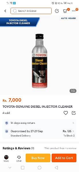 Toyota Original Diesel Injector Cleaner, Imported. 3