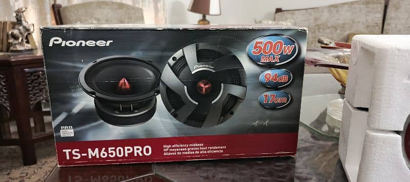 Pioneer M650 Pro car speakers 0