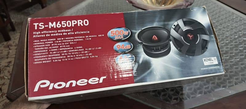 Pioneer M650 Pro car speakers 6