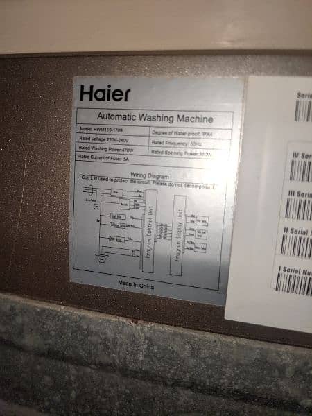 Haier Fully Auto Washing Machine- HWM-1101789 7