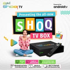 PTCL SHOQ ANDROID TV BOX ORIGINAL