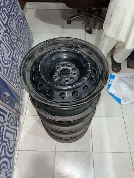 Toyota Corolla Steel Rims | 5 Nut | 10/10 7