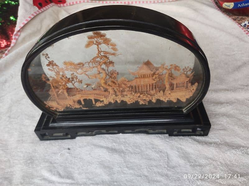 Decoration item - Chinese scenery inside glass 2