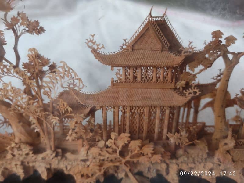 Decoration item - Chinese scenery inside glass 3