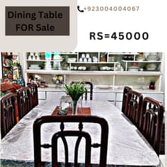 Dining table with 8 chairs | Dining Set | top wood | Dining for sale