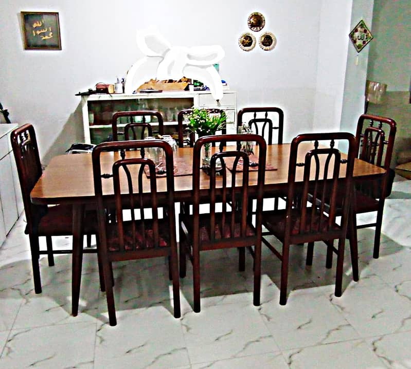 Dining table with 8 chairs | Dining Set | top wood | Dining for sale 1