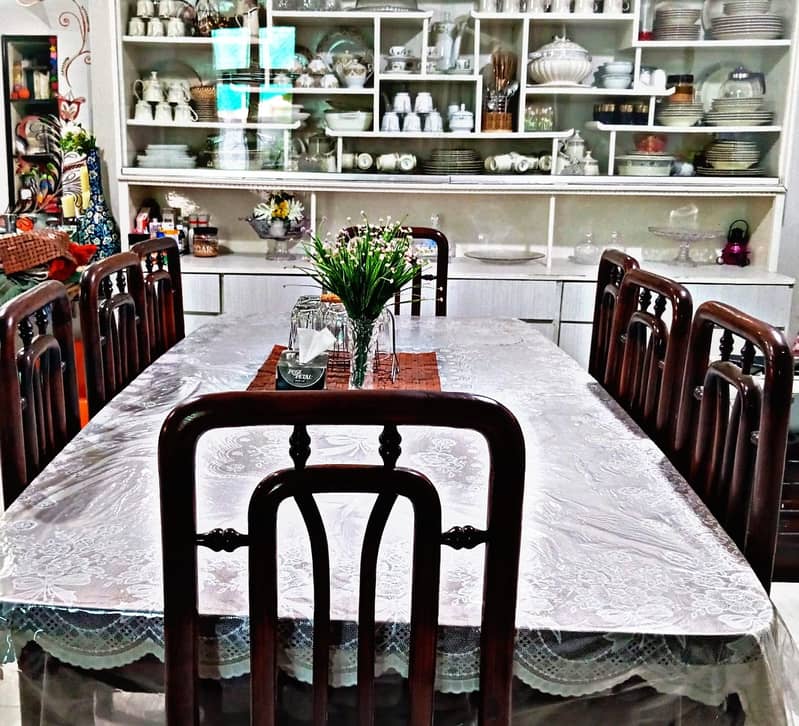 Dining table with 8 chairs | Dining Set | top wood | Dining for sale 2