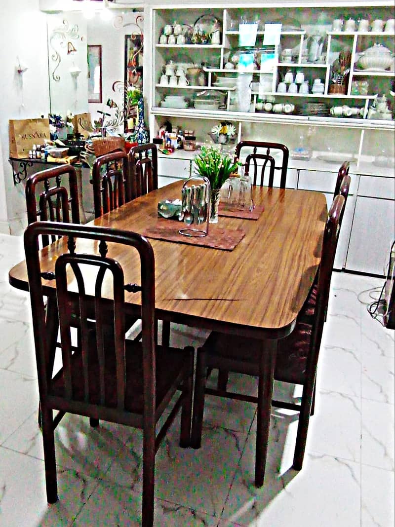 Dining table with 8 chairs | Dining Set | top wood | Dining for sale 3