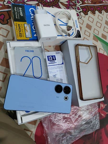 Tecno camon 20 blue 8+8 256GB Full box 2