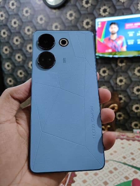 Tecno camon 20 blue 8+8 256GB Full box 4