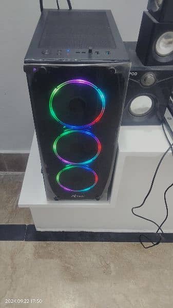 4 RGB fans gaming case MSI mother 1