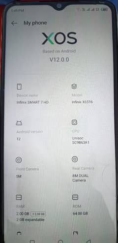 Infinix smart 7 HD for sale urgent