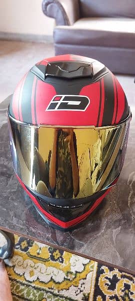 Biker helmet Genuine original ID spartan with complete Box 12