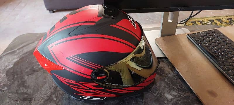 Biker helmet Genuine original ID spartan with complete Box 13